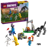 LEGO Fortnite 77075 box and contents.