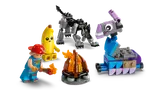 Fortnite characters by the fire.