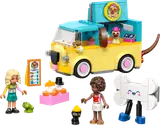 Full LEGO Pet Accessories Van set with minifigures and accessories.