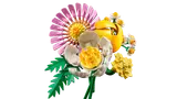 Angled close-up of LEGO flowers.