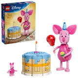 Set box with assembled Piglet and cake.