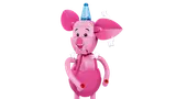 Articulated points on large Piglet figure.