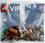 LEGO VIP Pirate Add-on Pack polybag front, showing contents.