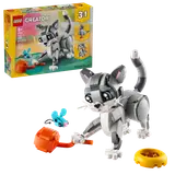 LEGO Creator Playful Cat set box with cat model.