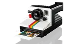 LEGO Polaroid camera ejecting a photo.