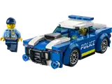 Blue police car with minifigure.