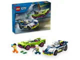 Set box for LEGO City 60415 with the two cars and minifigures.