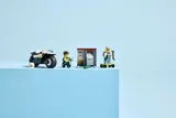 LEGO City scene on blue block.