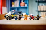 Full LEGO Police Van set arranged.