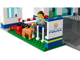 K9 unit at police station entrance.