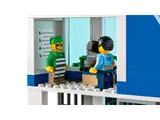 Mugshot station with officer and prisoner.