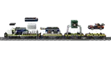 LEGO train's modular components.