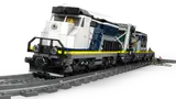 LEGO train engine close-up.