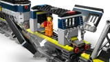 Prisoner escaping train car.