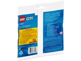 Back of LEGO City Race Car polybag.