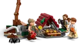 Minifigures at a jungle camp.