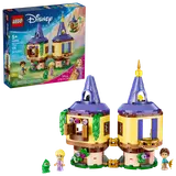 Box art and open tower with characters.