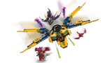 Ninjago jet in dynamic flight pose.