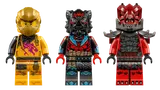 Arin, Wolf Mask Warrior, Cinder minifigures.
