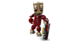LEGO Groot standing with bomb.