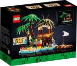 LEGO 40566 Ray the Castaway box back with dimensions.
