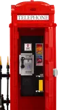 Modern telephone interior.