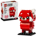 Red Panda Mei BrickHeadz with its box.