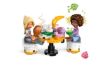 Minifigures enjoying a meal.