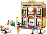 LEGO Friends Restaurant and Cooking School with minifigures.
