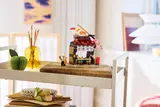 Sushi stall on shelf.