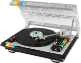 LEGO Retro Record Player with lid open.