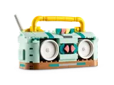 Boombox model, front view.
