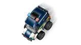 Police Truck in motion.