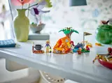 LEGO Friends camping set on a table.