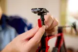 Attaching LEGO taillight.