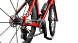 LEGO bike drivetrain close-up.