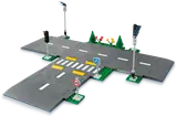 LEGO road plates with signs.