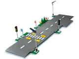 Long LEGO road configuration.