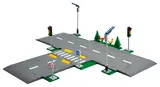 LEGO City road plate intersection.