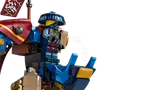 Sora in the blue mech's cockpit.