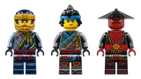 Detailed Ninjago minifigures close-up.