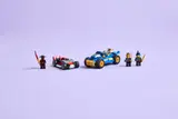 Ninjago race car set components.