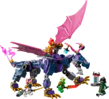 Dragon Rontu with minifigures battling.