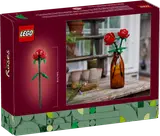 LEGO Roses box back with dimensions.