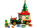 LEGO Santa's Delivery Truck 40746 set with elf and presents.