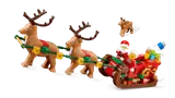 LEGO Santa and Mrs. Claus in sleigh with reindeer