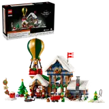 Box art and full LEGO Santa's Post Office set.