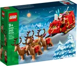 LEGO Santa's Sleigh 40499 box art.
