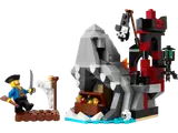 LEGO Pirate Island with captain and treasure.