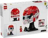 Back of LEGO Ferrari helmet box.